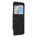 YX0040 For Samsung Galaxy Z Flip5 5G PU Leather+PC Shell Pattern Imprinted Protective Phone Case