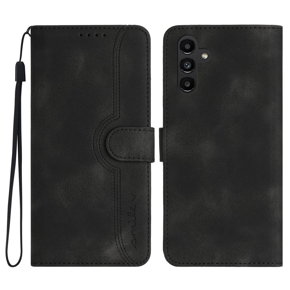 YX003 Wallet Case for Samsung Galaxy A24 4G (162.1 x 77.6 x 8.3mm), PU Leather Pattern Imprinted Stand Phone Cover