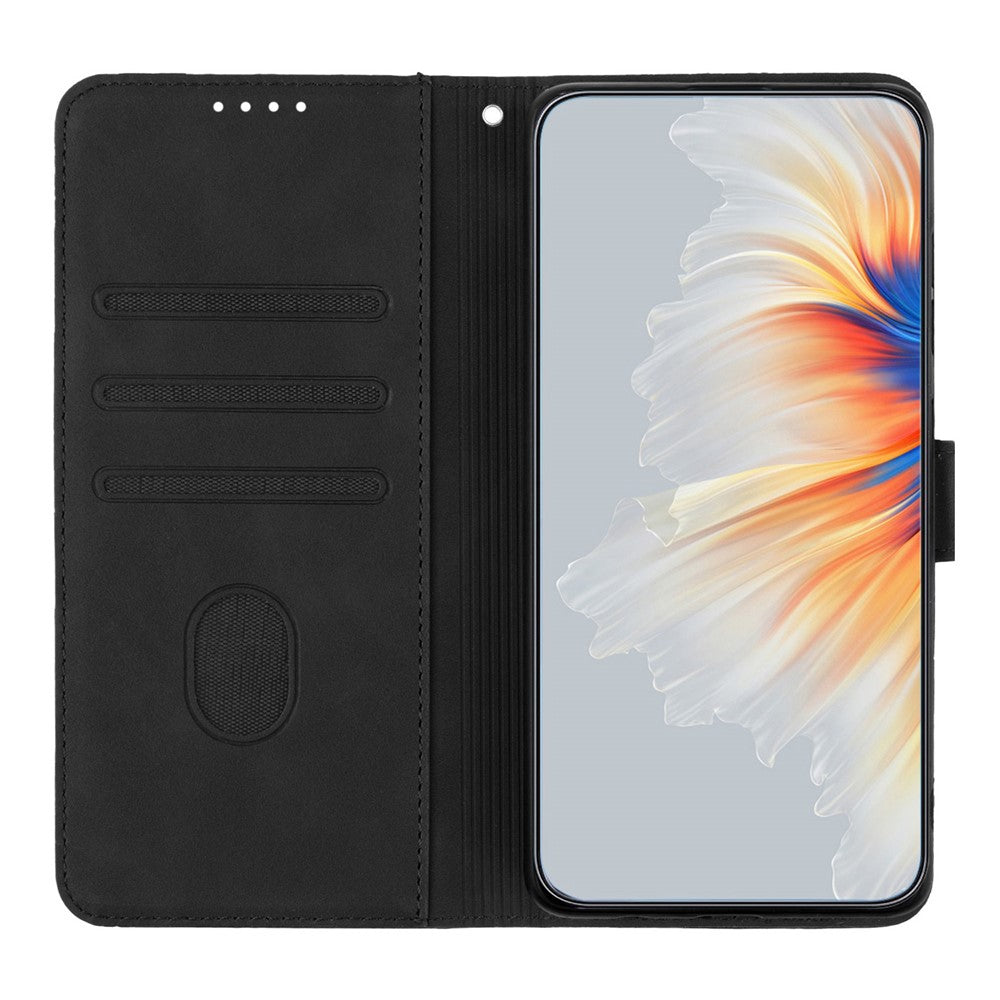 YX003 Wallet Case for Samsung Galaxy A24 4G (162.1 x 77.6 x 8.3mm), PU Leather Pattern Imprinted Stand Phone Cover