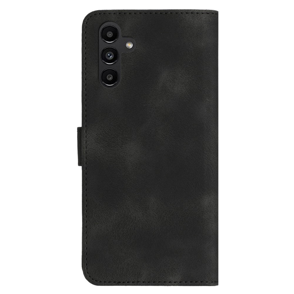 YX003 Wallet Case for Samsung Galaxy A24 4G (162.1 x 77.6 x 8.3mm), PU Leather Pattern Imprinted Stand Phone Cover