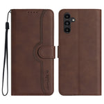 YX003 Wallet Case for Samsung Galaxy A24 4G (162.1 x 77.6 x 8.3mm), PU Leather Pattern Imprinted Stand Phone Cover