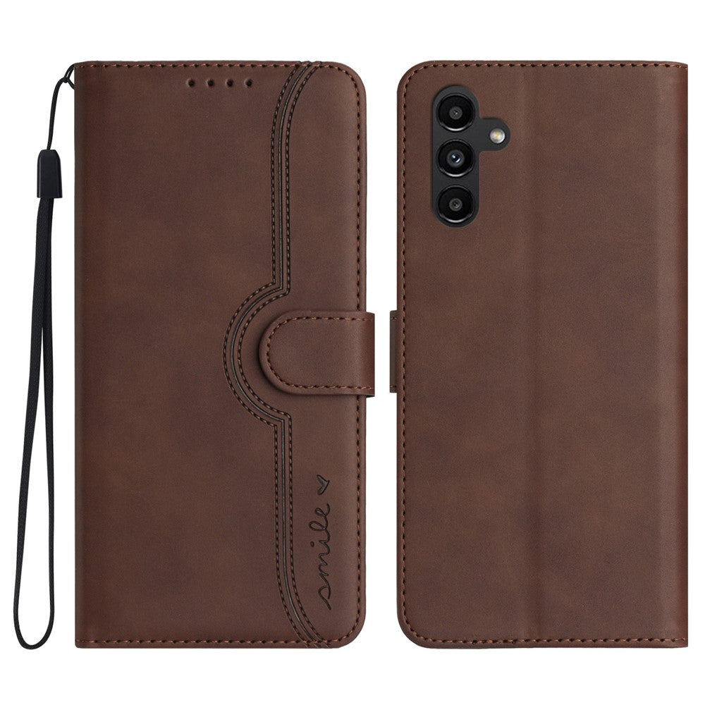 YX003 Wallet Case for Samsung Galaxy A24 4G (162.1 x 77.6 x 8.3mm), PU Leather Pattern Imprinted Stand Phone Cover