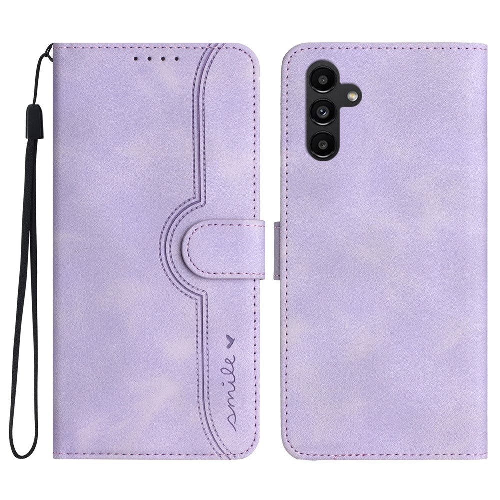 YX003 Wallet Case for Samsung Galaxy A24 4G (162.1 x 77.6 x 8.3mm), PU Leather Pattern Imprinted Stand Phone Cover