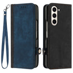 YX0020 For Samsung Galaxy Z Fold5 5G PU Leather+PC Phone Case Card Slots Shockproof Cover