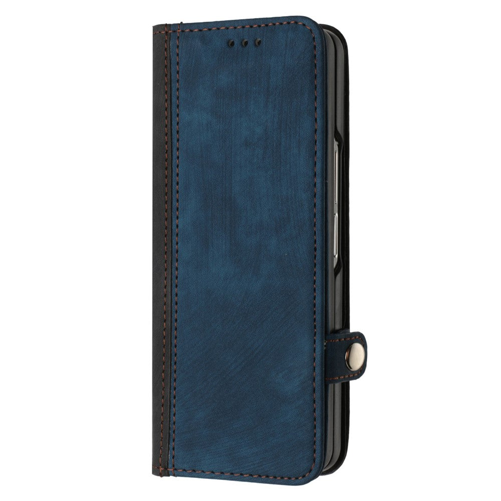 YX0020 For Samsung Galaxy Z Fold5 5G PU Leather+PC Phone Case Card Slots Shockproof Cover