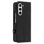 YX0020 For Samsung Galaxy Z Fold5 5G PU Leather+PC Phone Case Card Slots Shockproof Cover