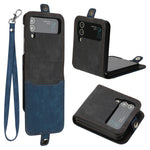 YX0020 Til Samsung Galaxy Z Flip4 5G Kortlomme-telefoncover PU-læder+PC-telefoncover