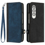 YX0020 For Samsung Galaxy Z Fold3 5G PU Leather Phone Case Card Holder Phone Cover