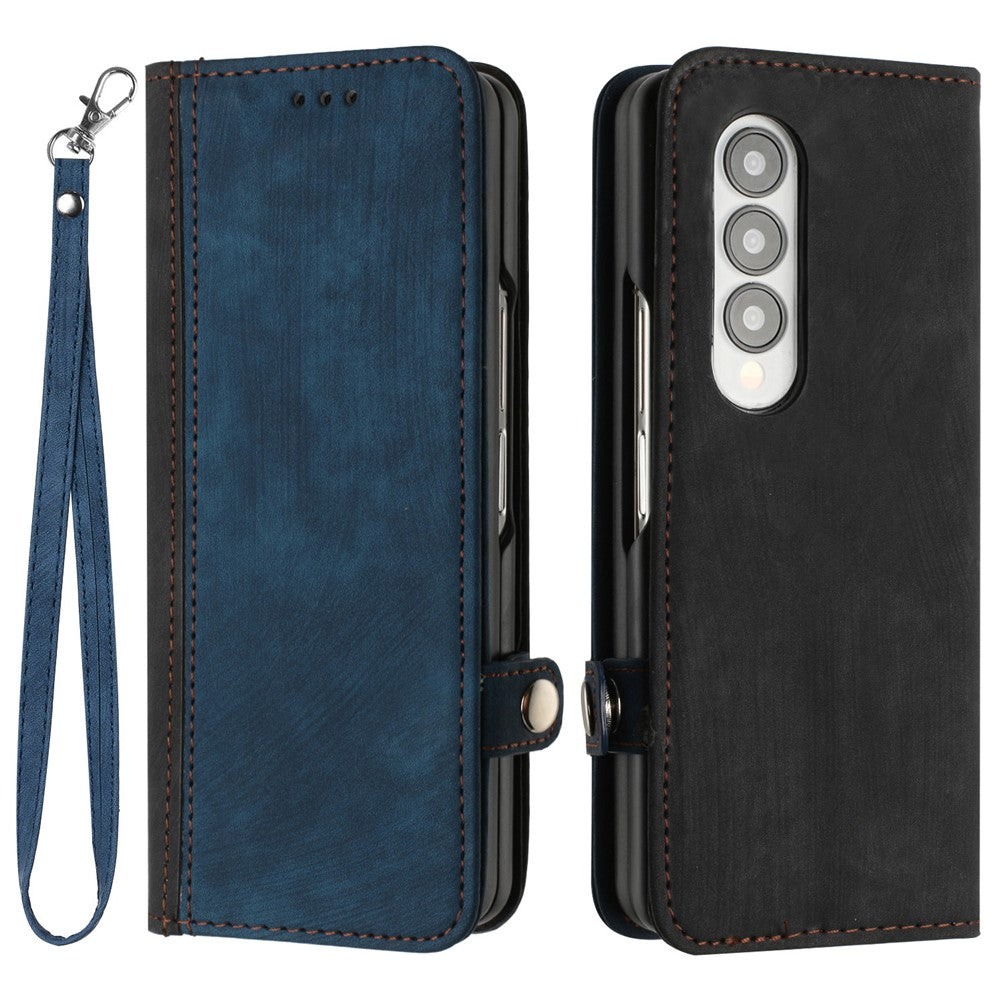 YX0020 For Samsung Galaxy Z Fold3 5G PU Leather Phone Case Card Holder Phone Cover