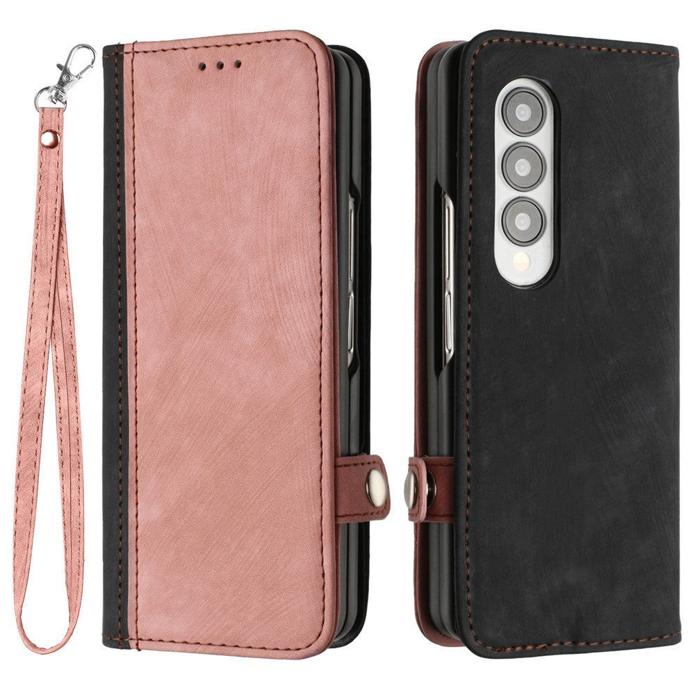 YX0020 For Samsung Galaxy Z Fold3 5G PU Leather Phone Case Card Holder Phone Cover