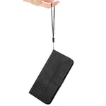 For Samsung Galaxy A24 4G (162.1mm) Phone Case with Strap Imprint PU Leather Wallet Stand Cover