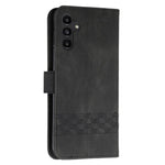 For Samsung Galaxy A24 4G (162.1mm) Phone Case with Strap Imprint PU Leather Wallet Stand Cover