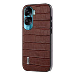 ABEEL For Honor X50i 5G / 90 Lite 5G Cowhide Leather+TPU+PC Case Crocodile Texture Cell Phone Cover