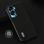 ABEEL For Honor X50i 5G / 90 Lite 5G Carbon Fiber Texture Telefoncover Læderbelagt PC+TPU Bagcover