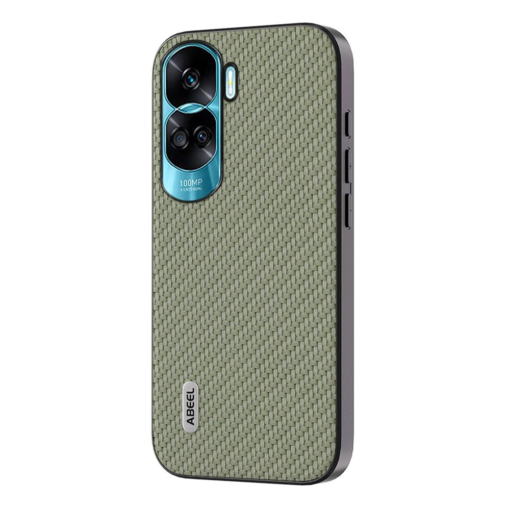 ABEEL For Honor X50i 5G / 90 Lite 5G Carbon Fiber Texture Phone Case Leather Coated PC+TPU Back Cover