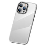 Anti-Scratch Phone Case for iPhone 15 Pro Max Slim Clear PC+TPU Phone Shell with Metal Lens Frame