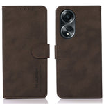 KHAZNEH For Oppo A58 5G Fine Texture Wallet PU Leather Smartphone Case Stand Phone Cover