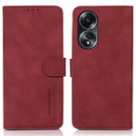 KHAZNEH For Oppo A58 5G Fine Texture Wallet PU Leather Smartphone Case Stand Phone Cover