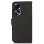 KHAZNEH For Oppo A78 4G Textured Wallet Stand Cover Magnetic Closure PU Leather Smartphone Case