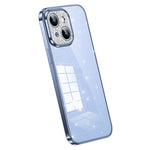 SULADA XingZuan Series Phone Case for iPhone 15 Plus, Glitter Rhinestone Decor Electroplating Soft TPU Back Cover