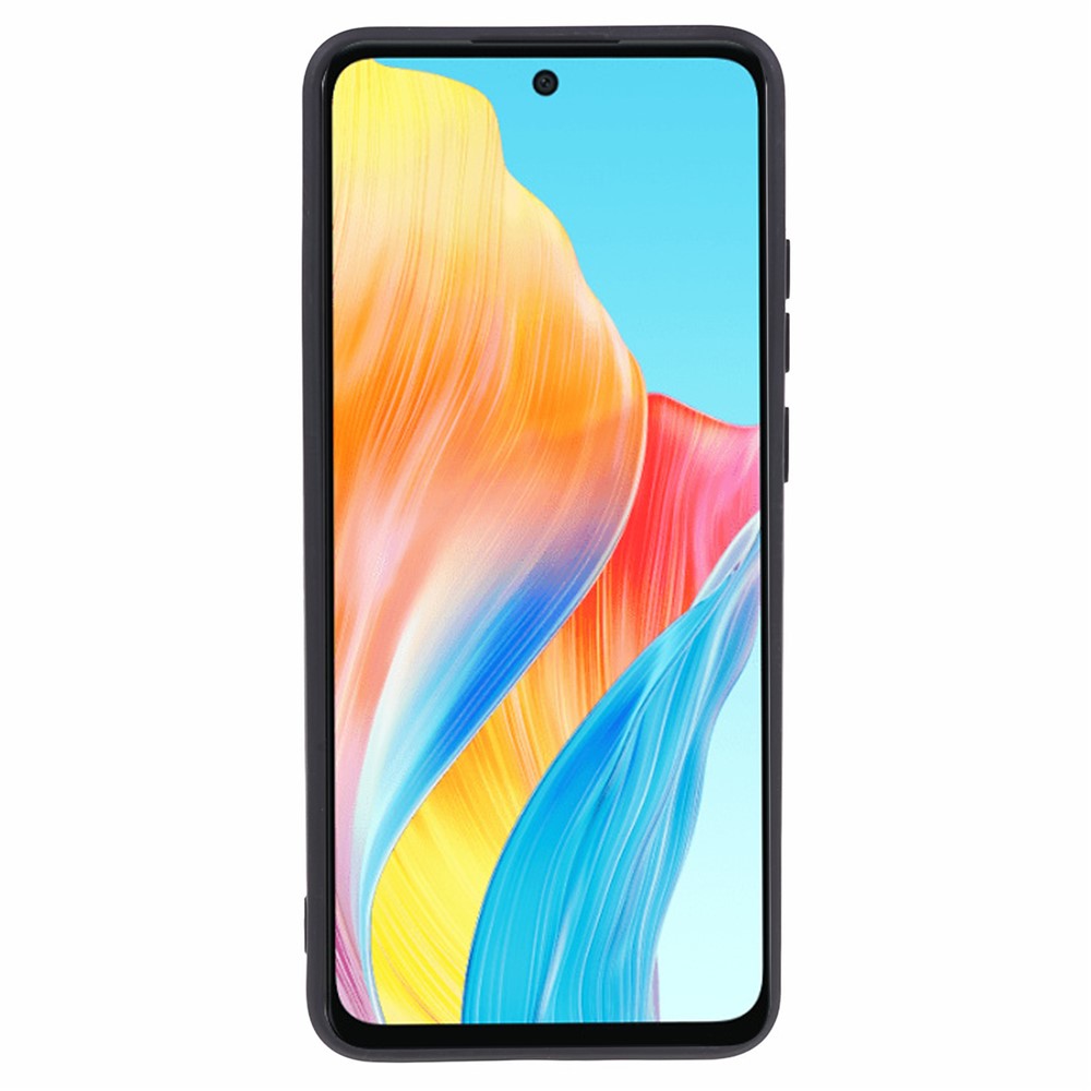 For Oppo A58 4G Straight Edge Soft TPU Phone Case Lens Precise Cutout Anti-drop Cover