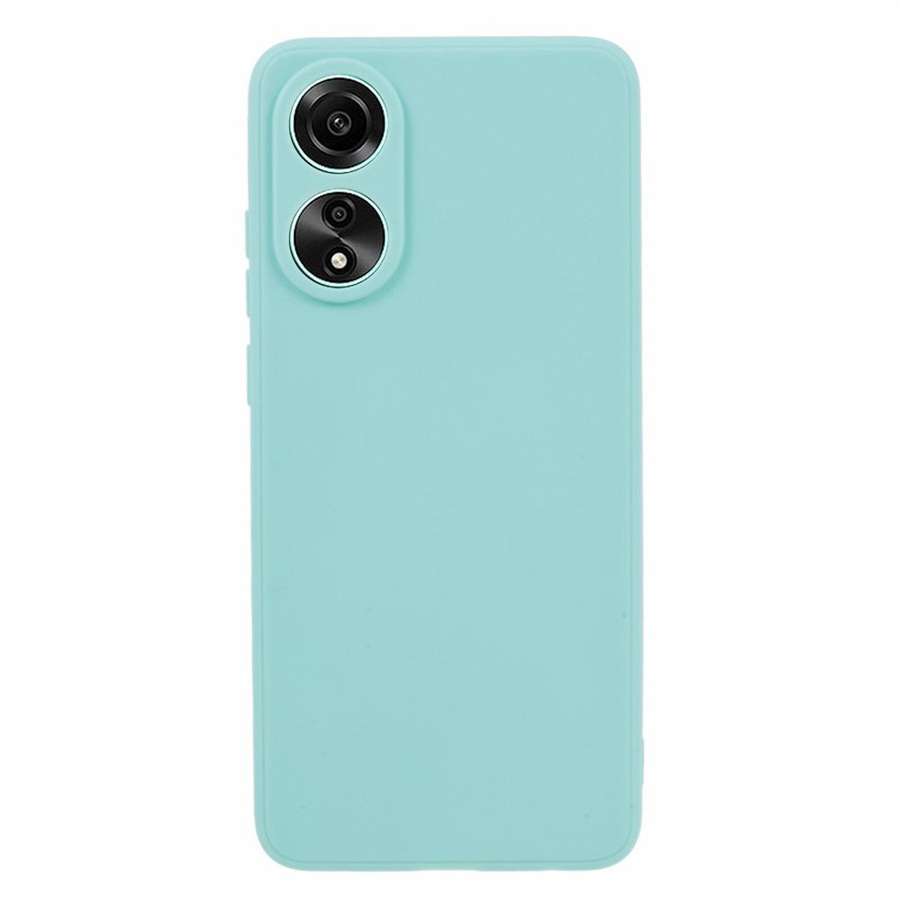 For Oppo A58 4G Straight Edge Soft TPU Phone Case Lens Precise Cutout Anti-drop Cover