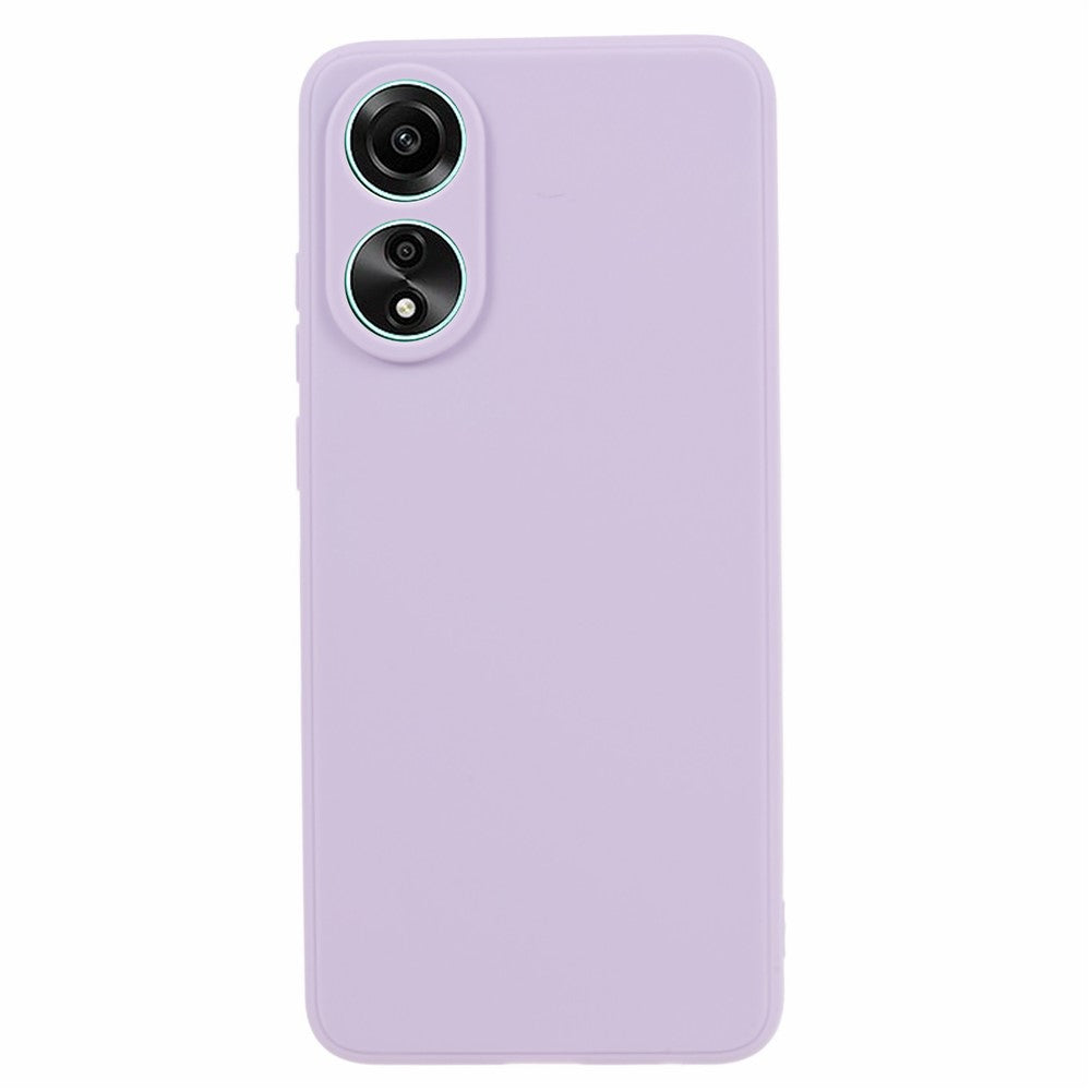 For Oppo A58 4G Straight Edge Soft TPU Phone Case Lens Precise Cutout Anti-drop Cover
