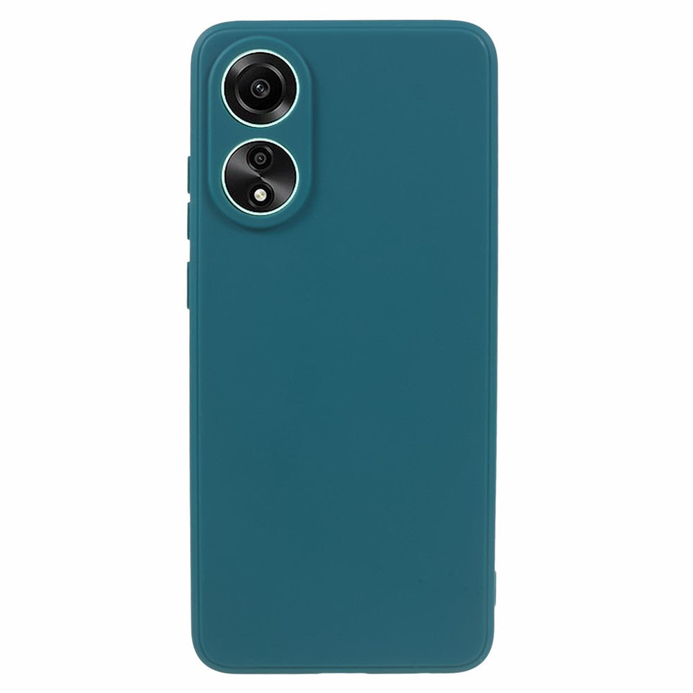 For Oppo A58 4G Straight Edge Soft TPU Phone Case Lens Precise Cutout Anti-drop Cover
