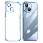SULADA Crystal Steel Series TPU+Tempered Glass Clear Case for iPhone 15 Plus Anti-Scratch Protective Phone Cover