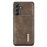 DG.MING M1 Series for Samsung Galaxy S23 FE Leather Coated TPU+PC Phone Case Kickstand Detachable Wallet Cover