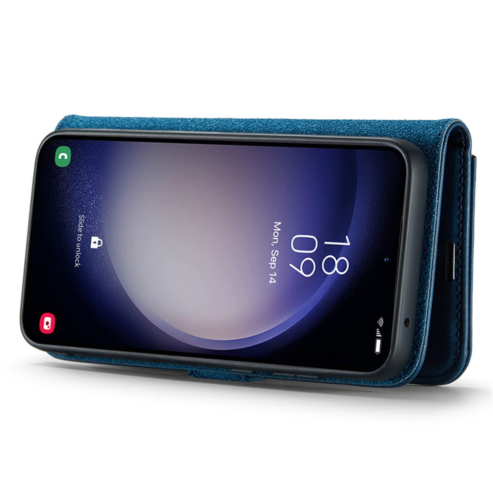 DG.MING for Samsung Galaxy S23 FE Detachable Phone Cover Split Leather Wallet Stand Phone Case
