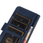For Oppo A58 5G Cowhide Texture Phone Case Folio Flip Wallet Stand Leather Phone Cover