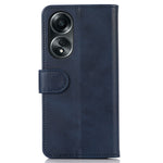 For Oppo A58 5G Cowhide Texture Phone Case Folio Flip Wallet Stand Leather Phone Cover