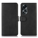 For Oppo A58 5G Cowhide Texture Phone Case Folio Flip Wallet Stand Leather Phone Cover