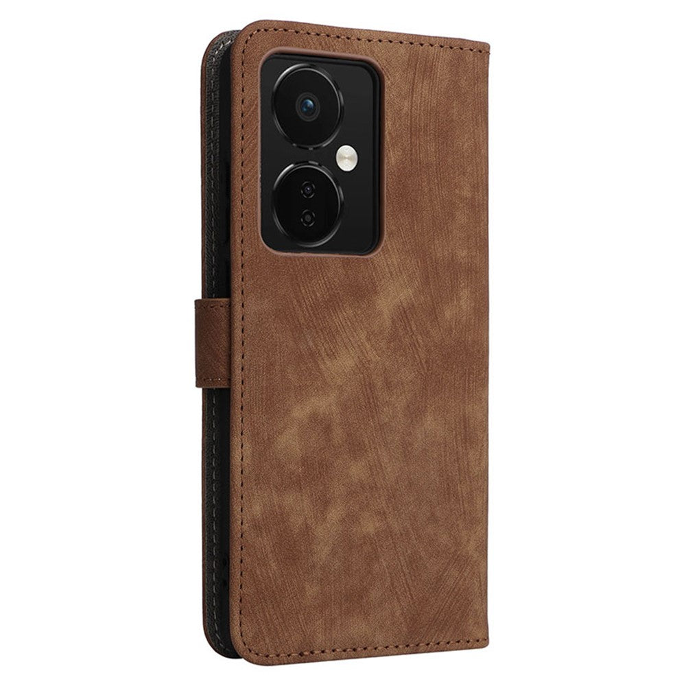 OnePlus Nord CE3 5G / Oppo K11 5G RFID-blockerande mobilmobilskal läderplånboksfodral med rem