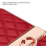 For Oppo Find N2 Flip 5G Rhinestone Folding Phone Case Ring Kickstand Electroplating Imprinted Leather Coated PC Cover
