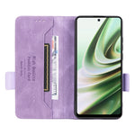 OnePlus Nord CE3 5G Hårdvarudekor mobilskal PU-läder Plånboksfodral Stativ Fallskyddande Fodral