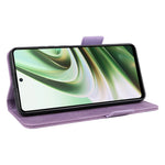 OnePlus Nord CE3 5G Hårdvarudekor mobilskal PU-läder Plånboksfodral Stativ Fallskyddande Fodral