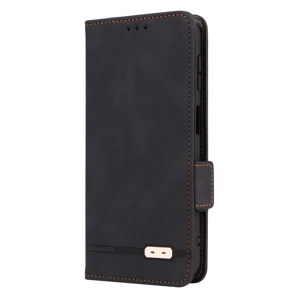 For Samsung Galaxy F34 5G / M34 5G PU Leather Wallet Phone Case with Hardware Decor and Anti-drop Stand Cover