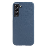 For Samsung Galaxy S21 4G / 5G Magnetic Phone Case Microfiber Lining Genuine Cow Leather Coated PC Shockproof Shell
