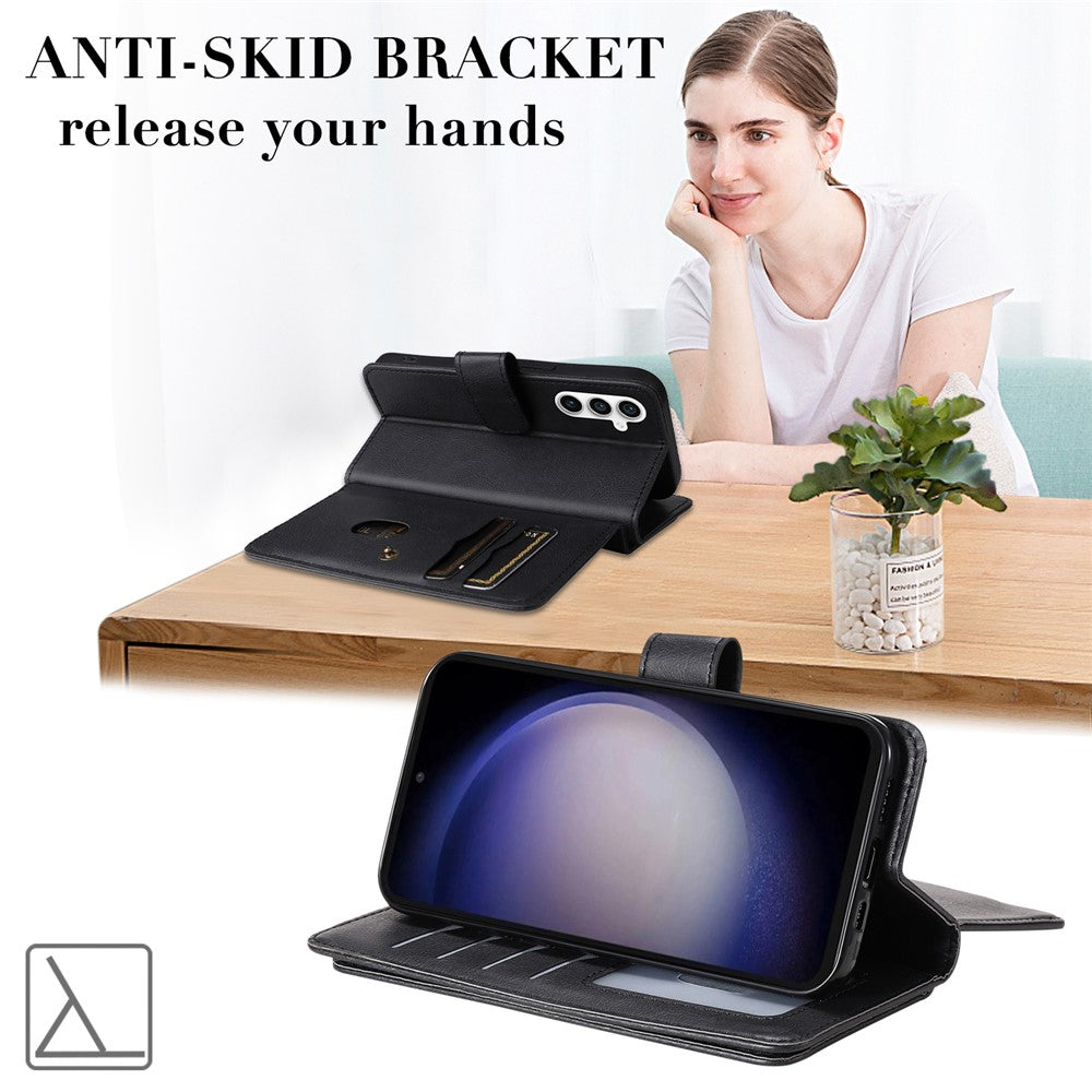 For Samsung Galaxy S23 FE Leather Case with 10 Card Holder Phone Cover Stand