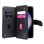 For Samsung Galaxy S23 FE Leather Case with 10 Card Holder Phone Cover Stand