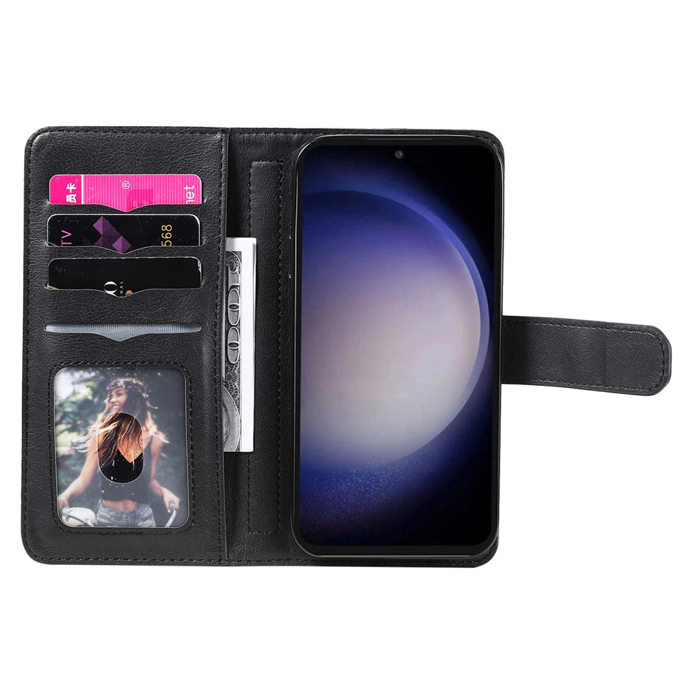 For Samsung Galaxy S23 FE Leather Case with 10 Card Holder Phone Cover Stand