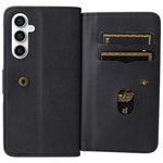 For Samsung Galaxy S23 FE Leather Case with 10 Card Holder Phone Cover Stand