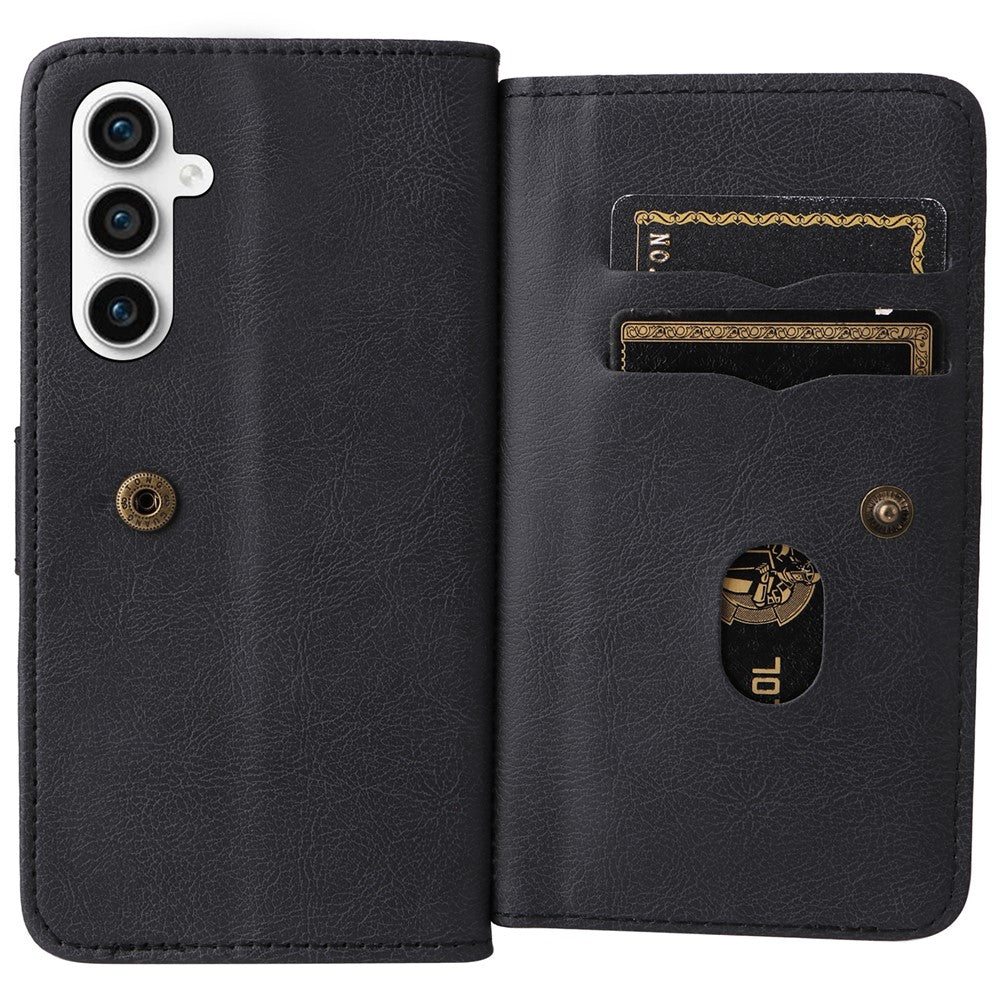 For Samsung Galaxy S23 FE Leather Case with 10 Card Holder Phone Cover Stand