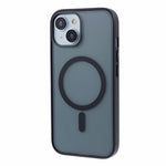 Matt mobilskal för iPhone 15 Plus, kompatibelt med MagSafe PC+TPU-bakstycke