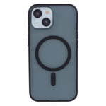 Matt mobilskal för iPhone 15 Plus, kompatibelt med MagSafe PC+TPU-bakstycke