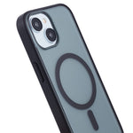 Matt mobilskal för iPhone 15 Plus, kompatibelt med MagSafe PC+TPU-bakstycke