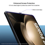 XUNDD For Samsung Galaxy Z Fold5 5G Case PC+TPU+Tempered Glass Phone Cover with Glass+Protective Bar