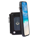 009 Til Samsung Galaxy A52 4G / A52 5G / A52s 5G RFID Blokerende Telefonetui PU+TPU Cover Stativ Lynlås Pung Skal med Rem